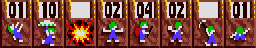 Skills: Oh no! More Lemmings, Amiga, Crazy, 14 - Time waits for no Lemming